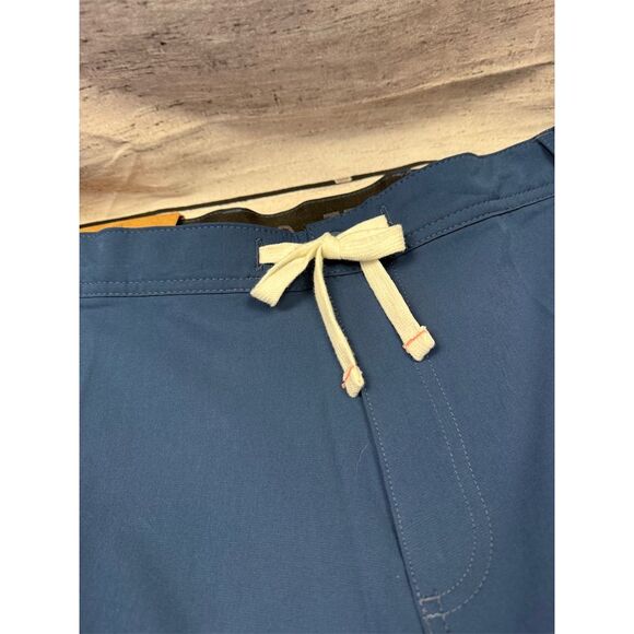 Men's Cargo Shorts Size 38 Blue Quick-Dry Elastic Waist Summer Casual - Picture 3 of 8